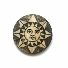 Load image into Gallery viewer, Sun Magnet, Antique Astrology Gift, Hostess Gift, Retro Kitchen Decor
