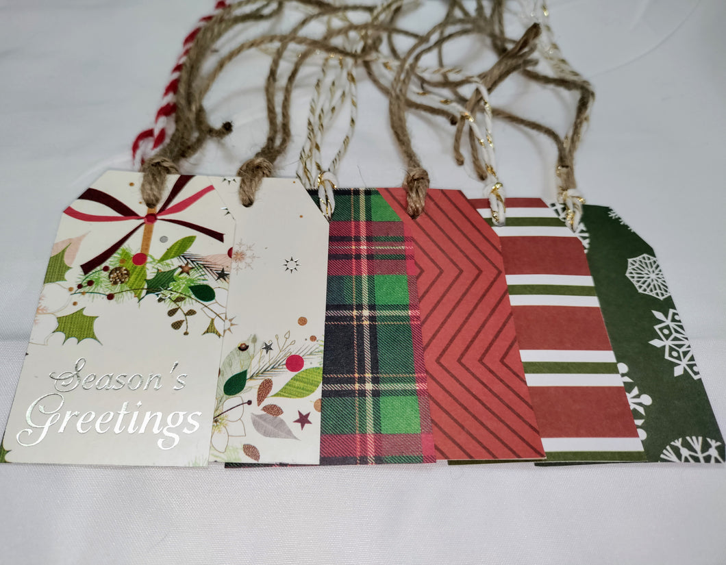 Upcycled Holiday Gift Tags- 12 ct