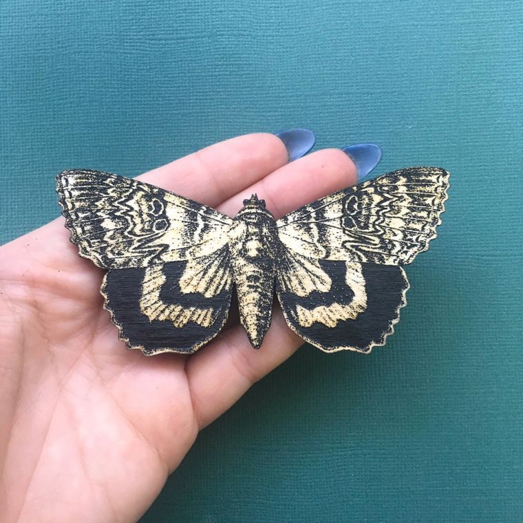 Engraved Butterfly Magnet