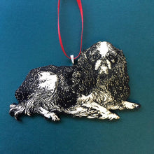 Load image into Gallery viewer, King Charles Spaniel Ornament, Christmas Dog Ornaments Wholesale, Antique Animal Holiday Decor, Pet Owner Stocking Stuffer Dog Memorial Dogs
