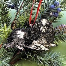 Load image into Gallery viewer, King Charles Spaniel Ornament, Christmas Dog Ornaments Wholesale, Antique Animal Holiday Decor, Pet Owner Stocking Stuffer Dog Memorial Dogs
