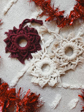 Load image into Gallery viewer, DIY Macrame Snowflake Ornament Kit
