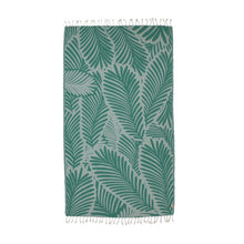 Load image into Gallery viewer, Jungle Turkish Peshtemal Pure Cotton Beach Towel 38&quot;x70&quot;
